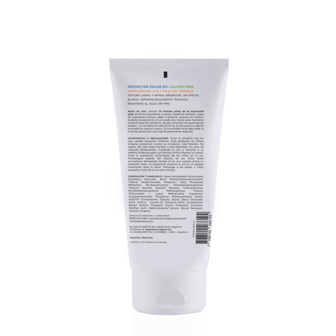 PROTECTOR SOLAR FPS 50+ | GLUTEN FREE